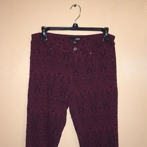Maroon Jeans